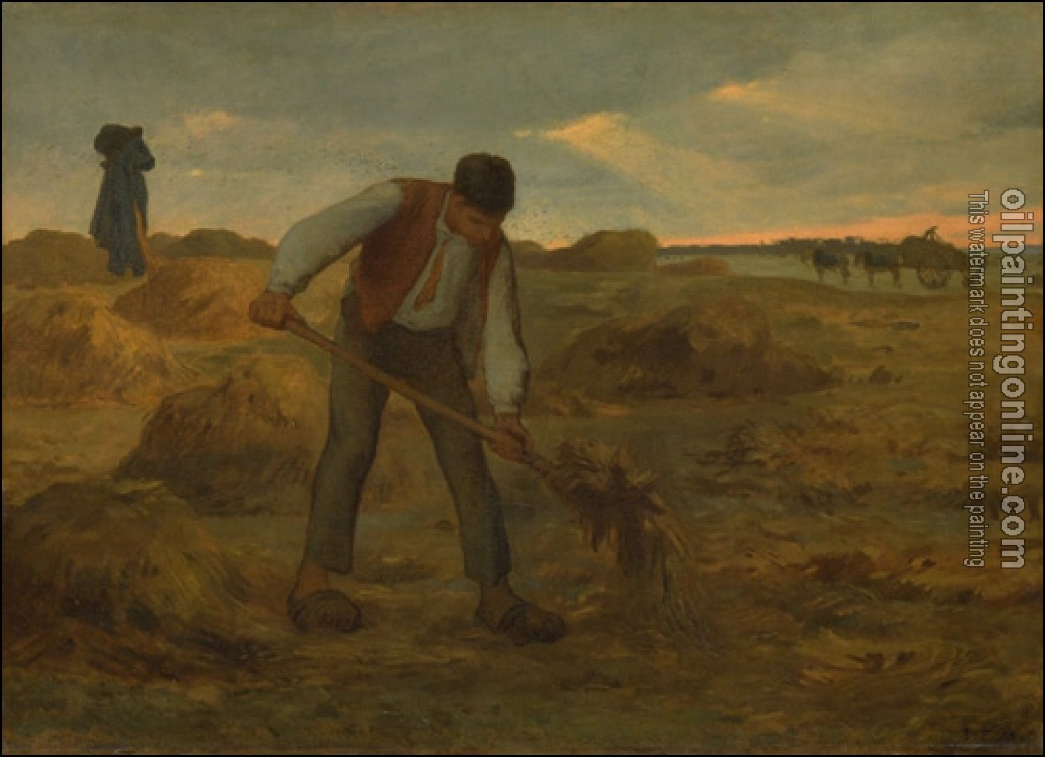 Jean-Francois Millet - Peasant Spreading Manure
